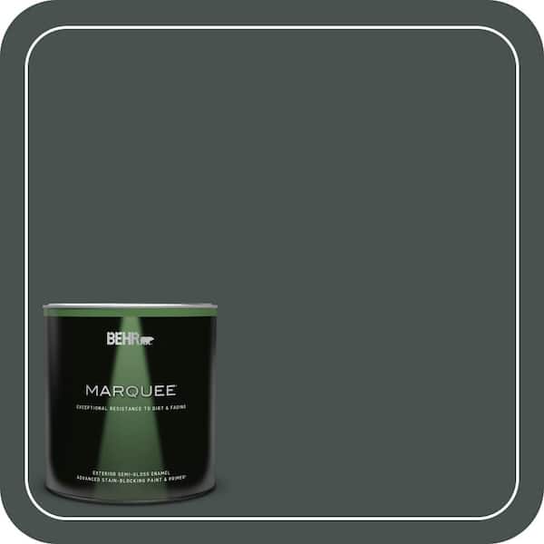 BEHR MARQUEE 1 qt. #QE-48 New Forest Semi-Gloss Enamel Exterior Paint & Primer