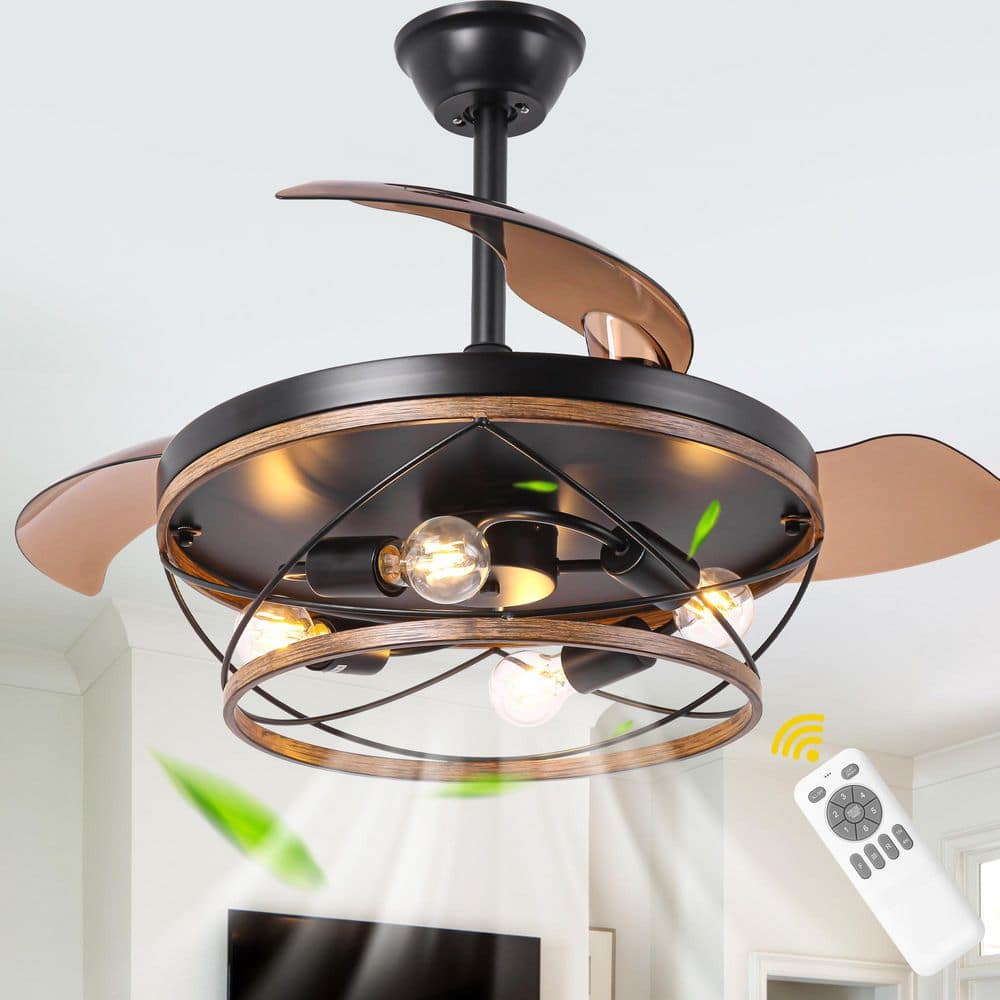 Overhead Fan Oaks Aura Glend 42 in. Indoor Standard Black Downrod Industrial Ceiling ...