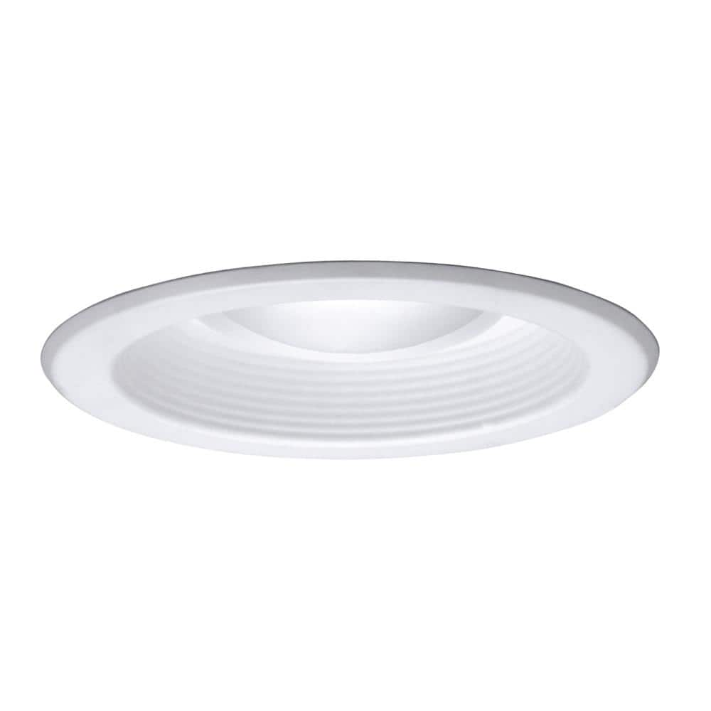 HALO 5 in. White Recessed Ceiling Light with Baffle Trim