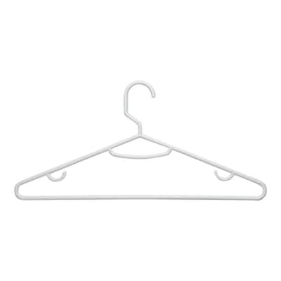 merrick 15-Pack Plastic Clothing Hanger (White) in the Hangers department  at