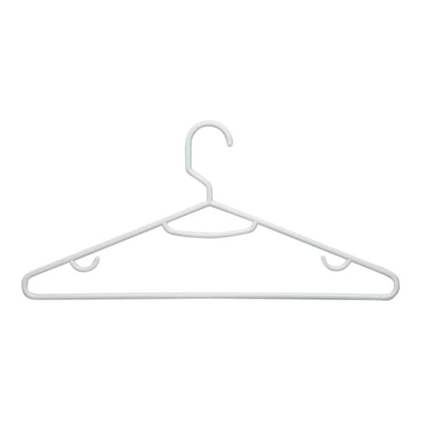 Honey-Can-Do White Recycled Plastic Suit Hangers 60-Pack