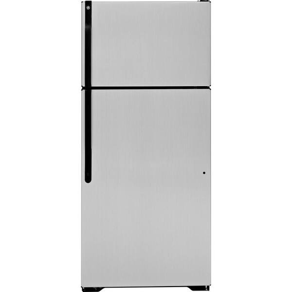 GE 16.5 cu. ft. Top Freezer Refrigerator in CleanSteel