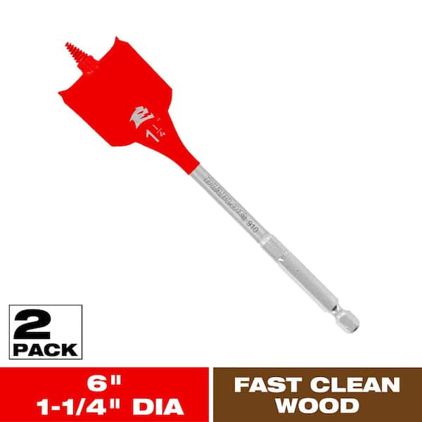 1-1/4 in. x 6 in. SPEEDemon High Speed Steel Spade Drill Bit (2-Piece)