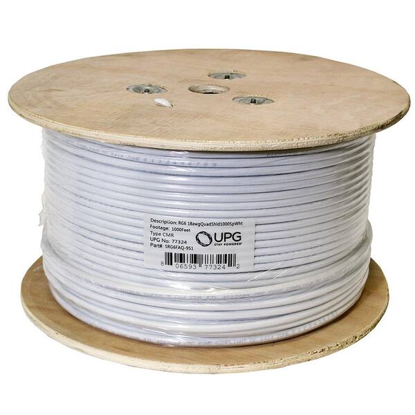 UPG SRG6FAQ-9S01 1000 ft. 18 AWG Shielded CATV Wire