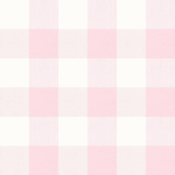 750 HOME Buffalo Check Blush Peel and Stick Wall Mural