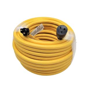 Husky VividFlex 100 ft. 12/3 Heavy Duty Indoor/Outdoor Extension Cord with Lighted  End, Yellow 24100HY - The Home Depot
