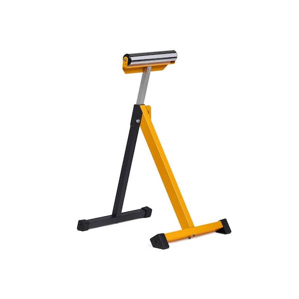 27.5 to 43 Extendable Heavy-Duty Roller Stand with ball-bearing work  supports, ste-tube frame and fold-flat legs