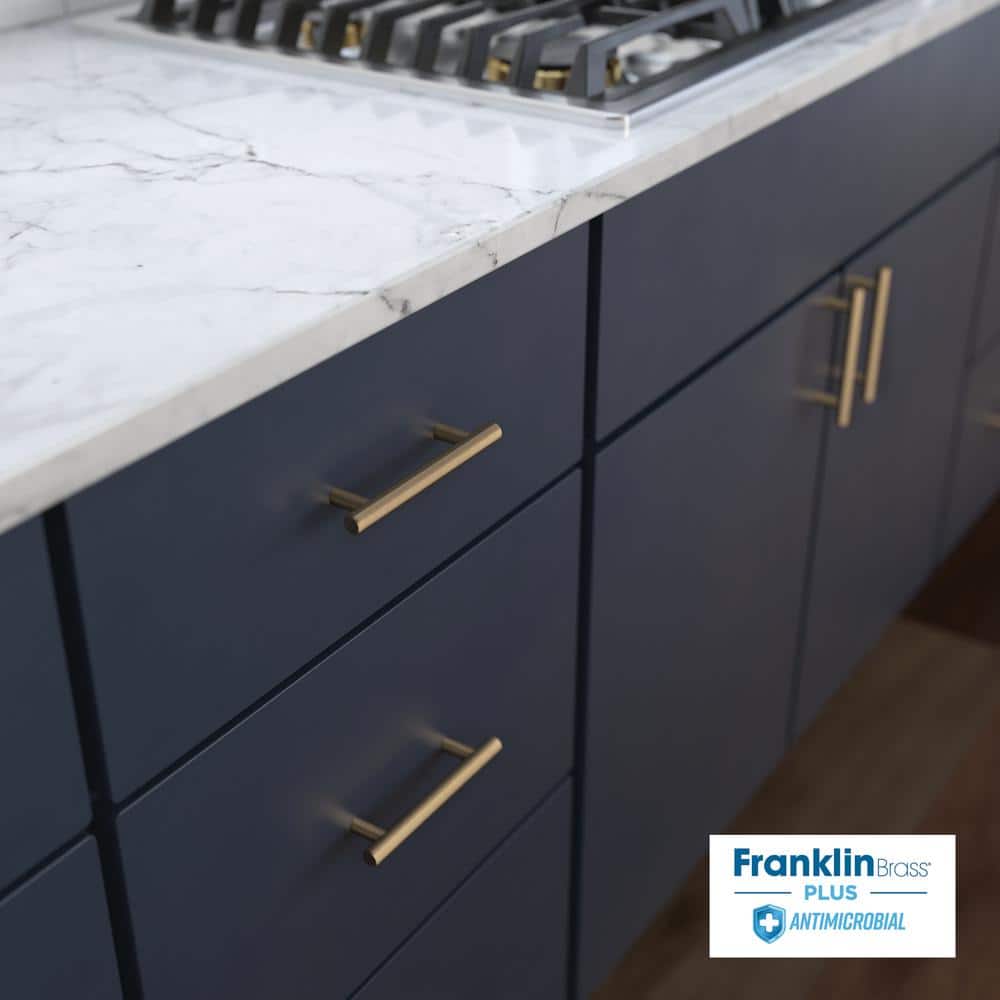 Champagne Bronze Modern Bar Cabinet Pulls with Mounting Hardware