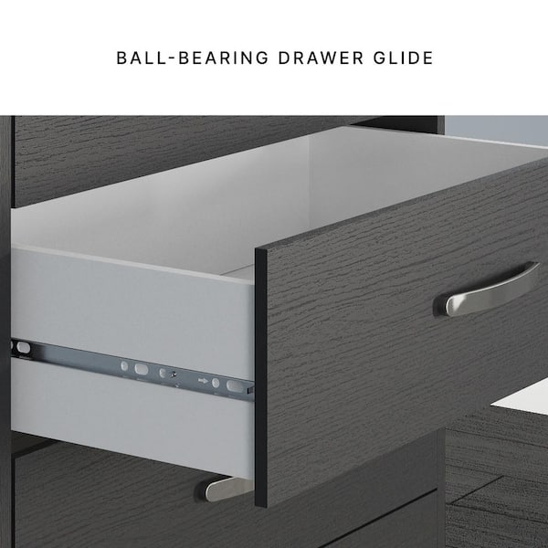 Signature DESIGN BY ASHLEY Finch Black 6 Drawers 53 in. Dresser