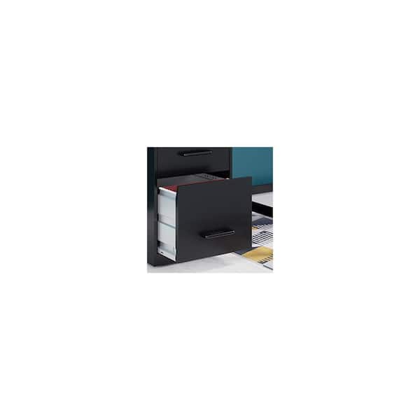 Space Solutions Shelf Organizer 2 Drawer Black Metal 14.25 in. W