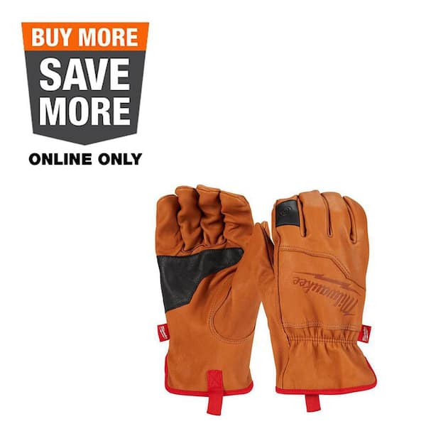 Milwaukee X-Large Goatskin Leather Gloves 48-73-0013 - The Home Depot
