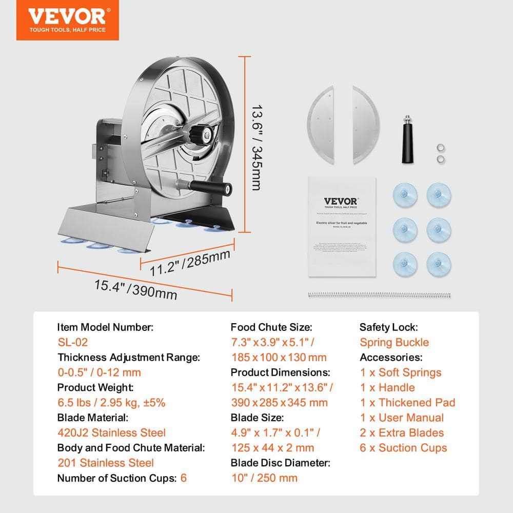 VEVOR Stainless Steel Slicer
