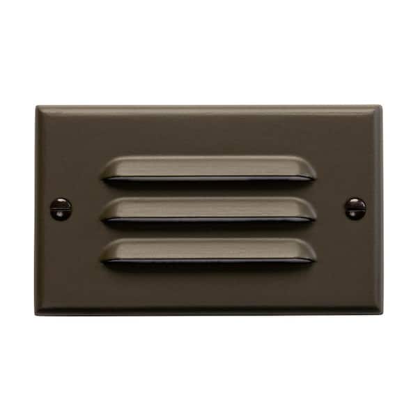 KICHLER Step And Hall Hardwired 120-Volt Architectural Bronze Horizontal Integrated LED Stair Light