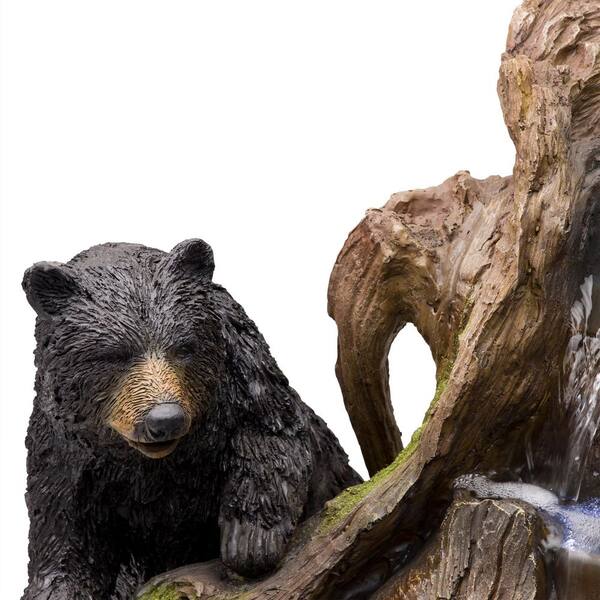 Alpine Corporation 24 in. Tall Outdoor 2 Bears Climbing on