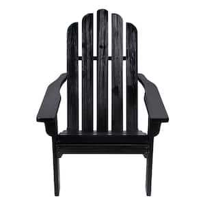 Marina II Black Wood Adirondack Chair