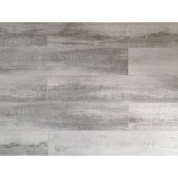 Bellator Arctic Fog 20 MIL x 9 in. W x 60 in. L SPC Waterproof Click Lock Vinyl Plank Flooring (22.6 sq. ft./case)