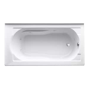 Devonshire 60 in. x 32 in. Acrylic Alcove Whirlpool Bathtub with Integral Apron and Right-Hand Drain in White