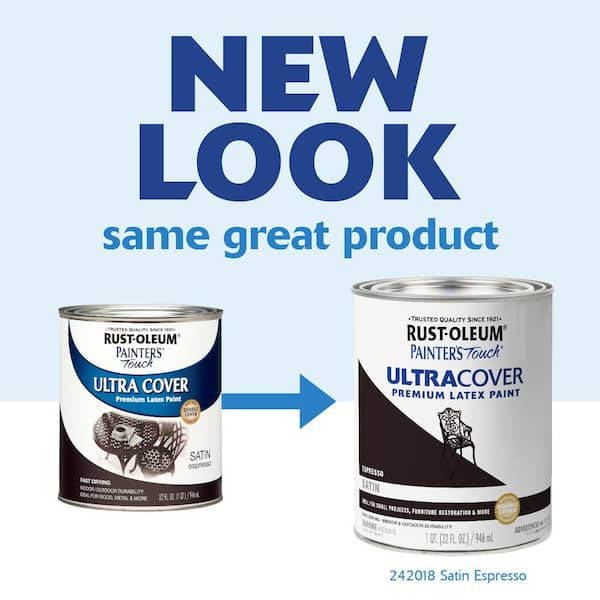 32 oz. Ultra Cover Satin Espresso General Purpose Paint