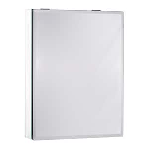Framed 20 in. W x 26 in. H Recessed or Surface Mount Rectangular Bathroom Medicine Cabinet with Mirror
