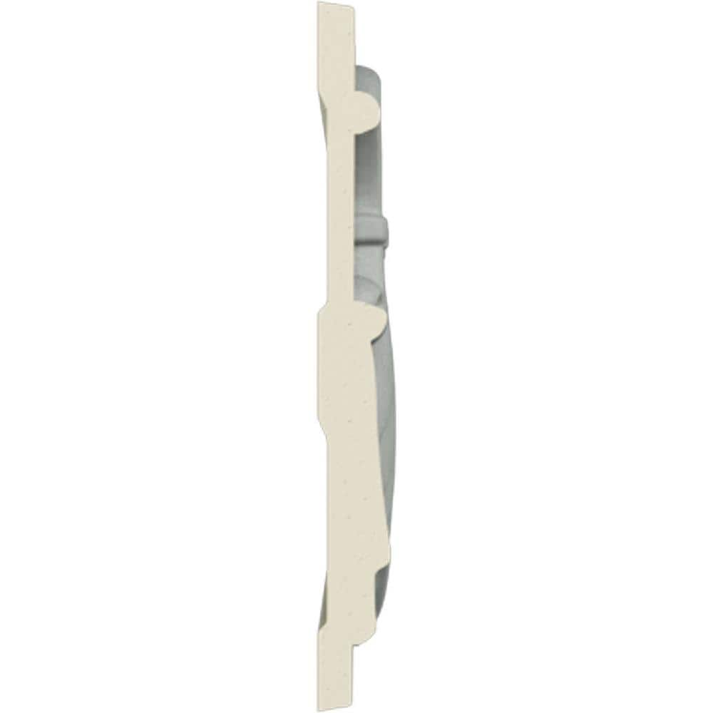 Primed Gray Polyurethane Geometric Chair Rail Moulding