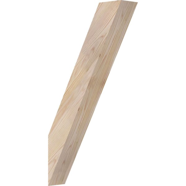Ekena Millwork 3 1/2"W x 14"D x 26"H Traditional Smooth Knee Brace, Douglas Fir