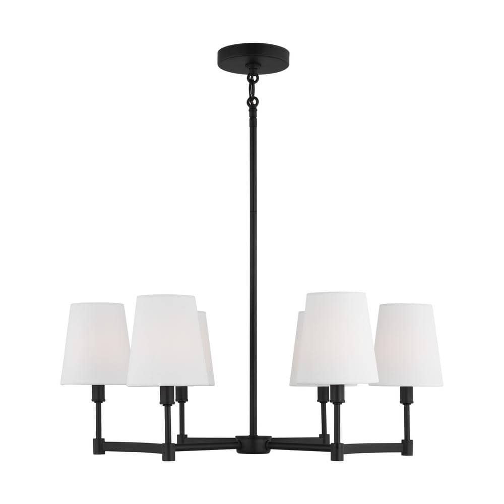 Chatfield Midnight Black 6-Light Transitional Chandelier