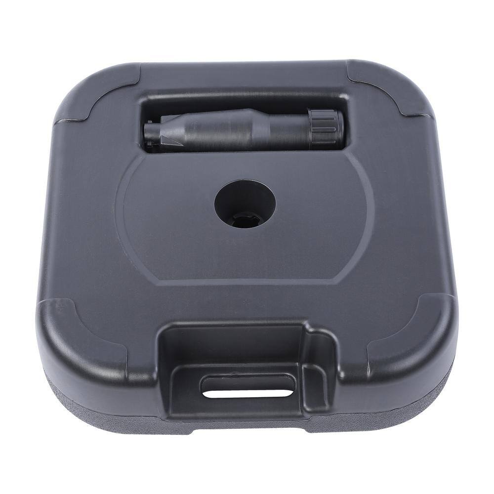 Black Square Plastic Outdoor Umbrella Base with Handle
