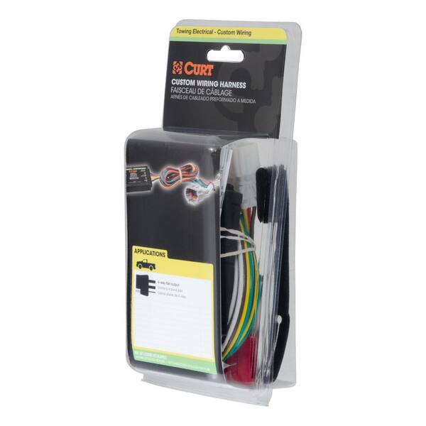 CURT Custom Wiring Harness, 4-Way Flat Output, Select Saturn Vue Chevrolet Captiva 56026 2002806 - View #12