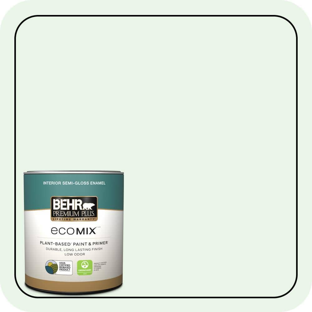 1 qt. #460A-1 Bubble Semi-Gloss Enamel EcoMix Plant-Based Interior Paint & Primer price history on PriceWatchPro
