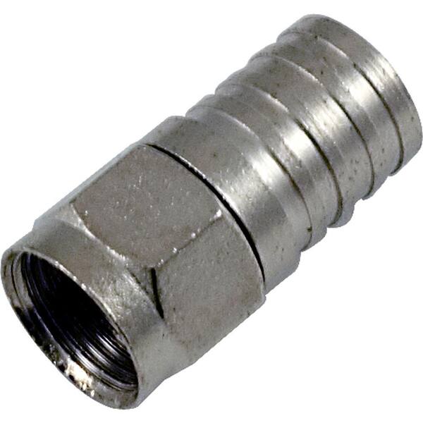 GE RG6 Coaxial Crimp-On Connector (10-Pack)