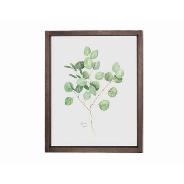 Unbranded Nature's Lace 1 Silver Dollar Eucalyptus Farmhouse Decorative Sign 11 in. x 14 in.
