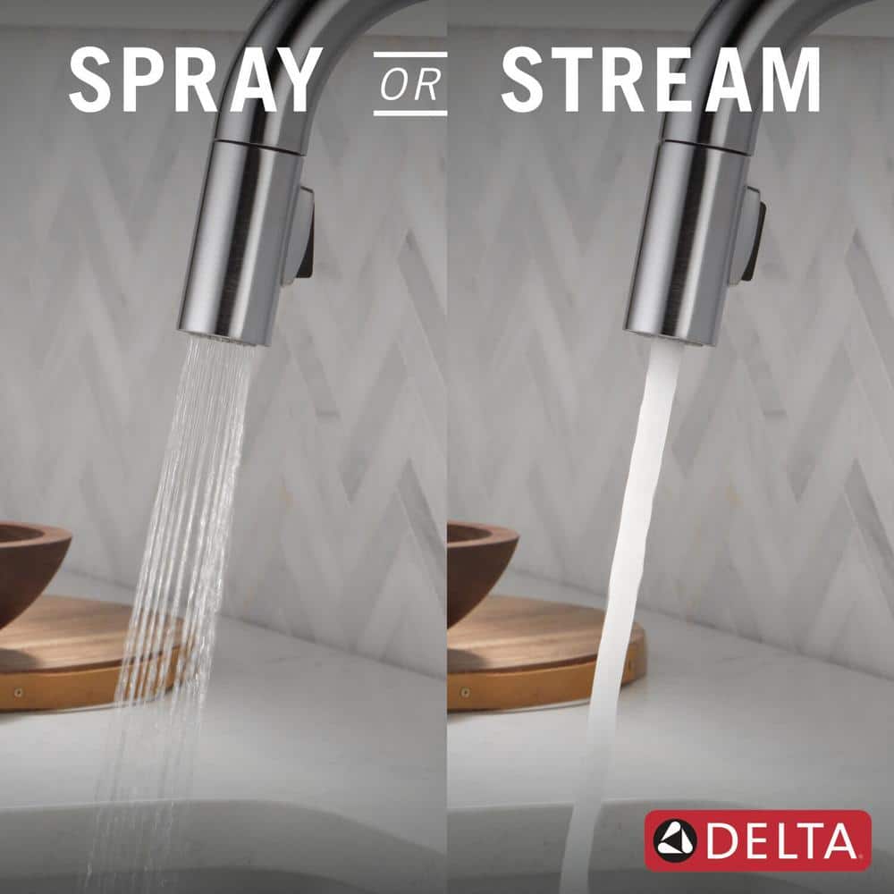 Stainless Steel Modern Pull-Down Kitchen Faucet with Touch Technology