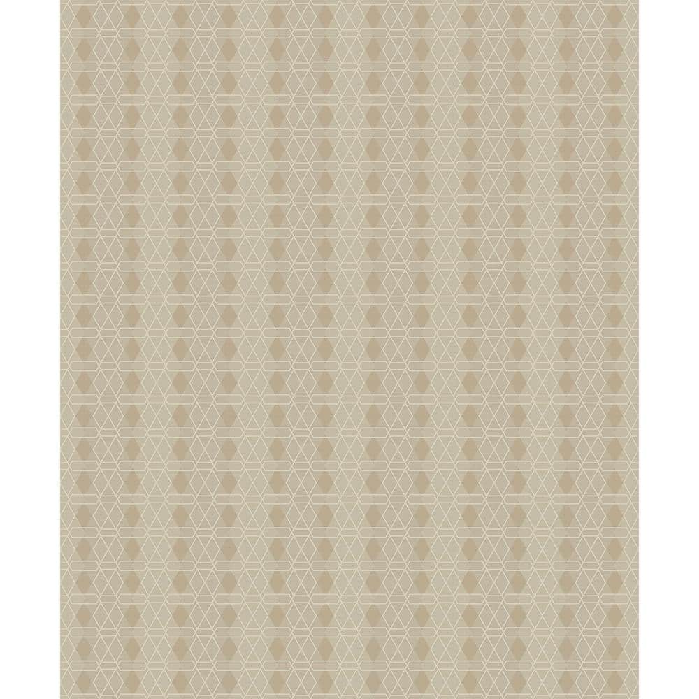 Taylor Beige Diamond Paper Strippable Roll (Covers 57.8 sq. ft.)