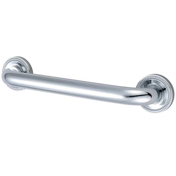 Kingston Brass Camelon 12 in. x 1-1/4 in. Grab Bar in Polished Chrome