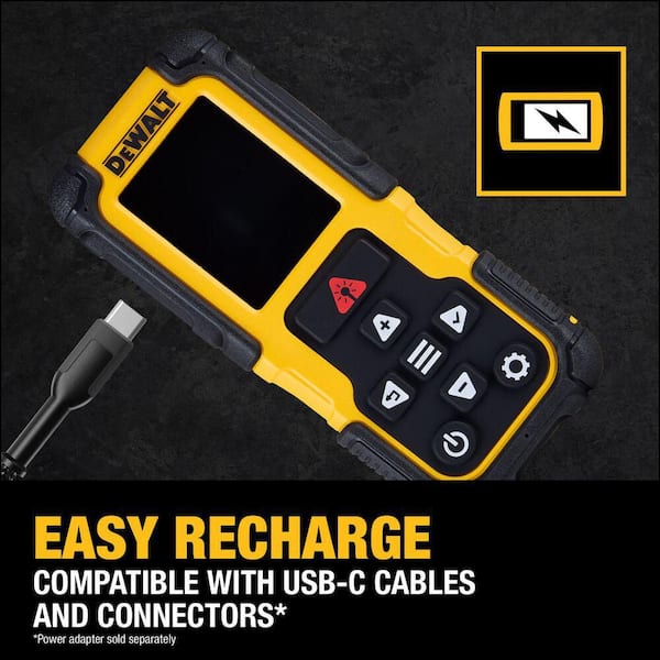 DEWALT 200 ft. Laser Distance Measurer with Bluetooth Connectivity