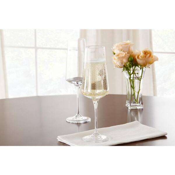 Set of 6 pcs. crystal champagne glasses ETNA, RCR – A Casa Mia