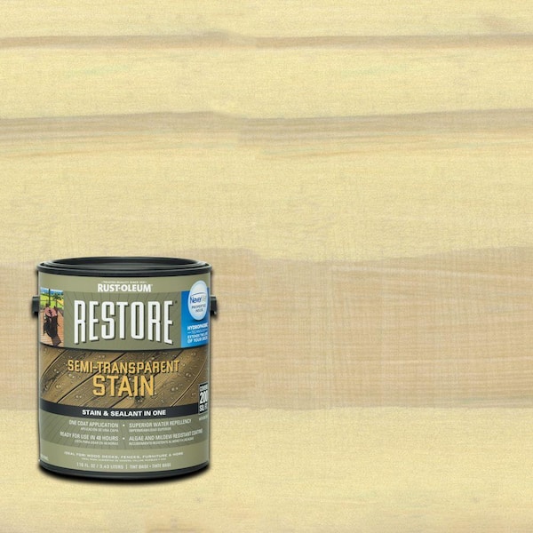 Rust-Oleum Restore 1 gal. Semi-Transparent Stain Canvas with NeverWet