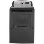 Ge 7.4 Cu. Ft. 240-volt Diamond Gray Electric Vented Dryer With 