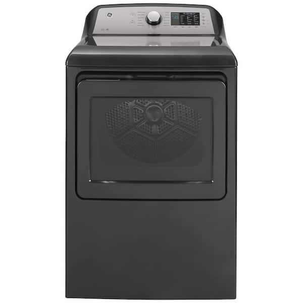 7.4 cu. ft. 240-Volt Diamond Gray Electric Vented Dryer with Sanitize Cycle, ENERGY STAR