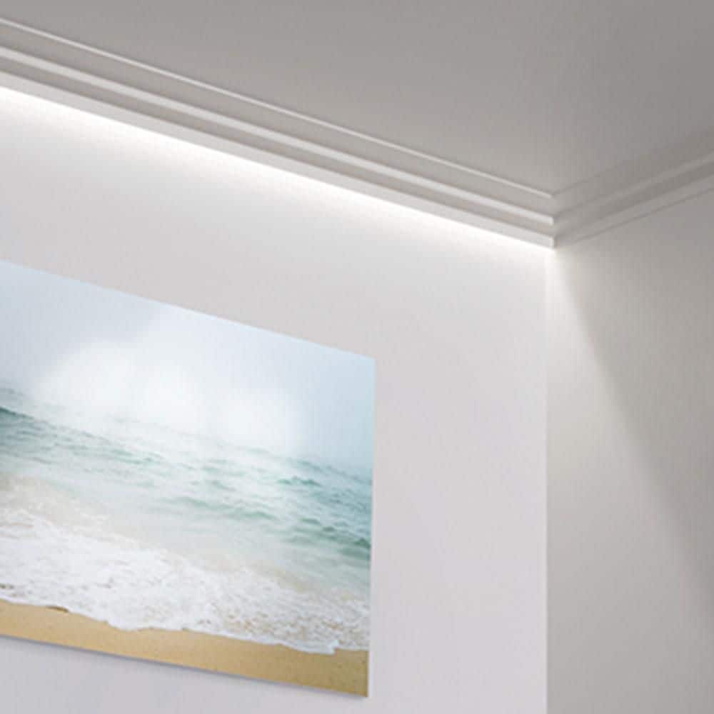 Primed White Polyurethane Crown Moulding 78" Length