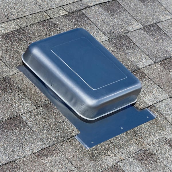 50 sq. in. Mill NFA Aluminum Square-Top Round Throat Roof Louver Static Vent (Carton of 12)
