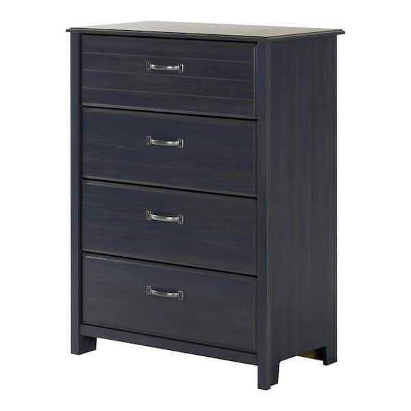 South Shore Ulysses 4-Drawer Blueberry Chest