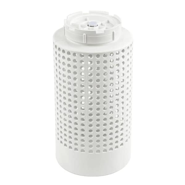 2 Gal. Tumbler Composter Outdoor In-Ground Worm Compost Bin for Raised Garden Beds and Yards BPA Free in White
