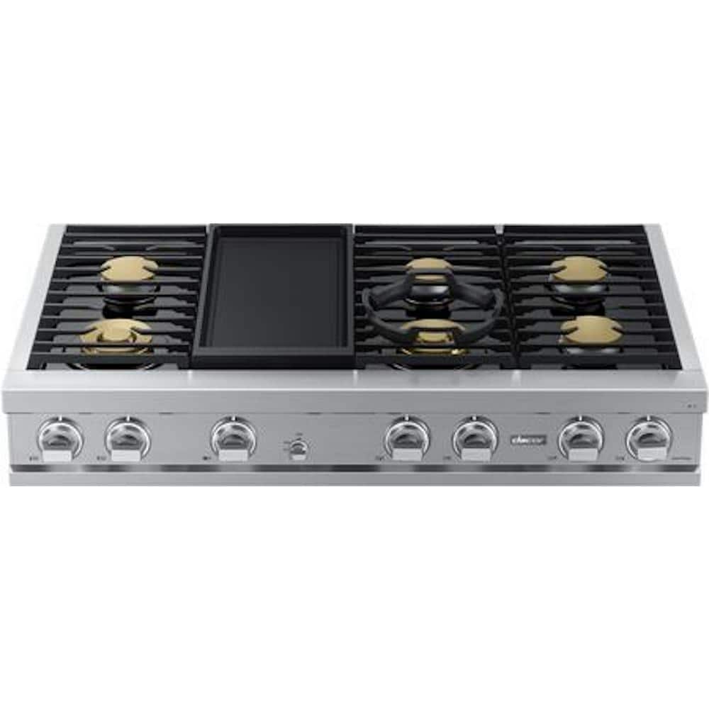 Transitional 48 in. Gas Rangetop in Graphite Stainless with 6 Burners and Griddle price history on PriceWatchPro