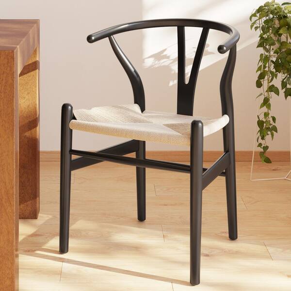 Poly and Bark Weave Black Chair