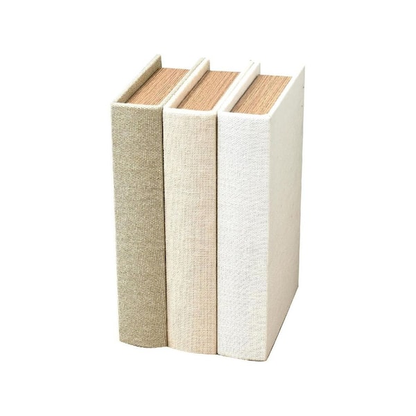 Multi-Colored 10 in. x 2 in. Wood Decorative Faux Book Boxes Set of 3 ...