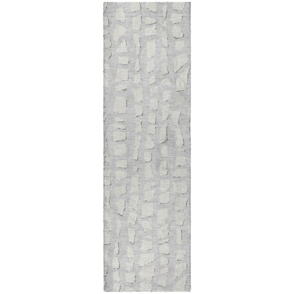 Abstract Pattern Shag Rugs Addison Rugs Dream Shag Premium Machine Washable Abstract ADS754 Silver ...