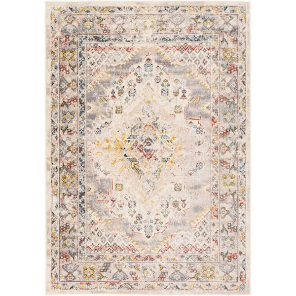 Livabliss Chandi Yellow 5 ft. x 7 ft. Area Rug