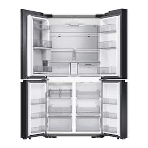 Bespoke 29 cu. ft. 4-Door Flex French Door Smart Refrigerator with Beverage Center in White Glass, Standard Depth