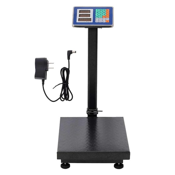 660 lbs Weight Computing Food Scale with LB/KG, Tare, Price Calculator, and LCD Digital Display LED Type in Black